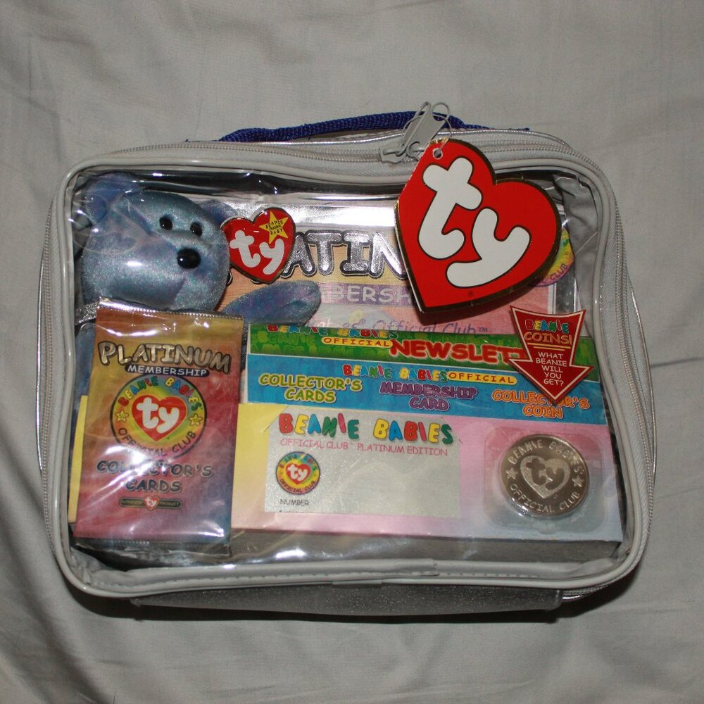 NWT TY Beanie Babies Official Club Platinum Membership Kit 1999 Limited Edition